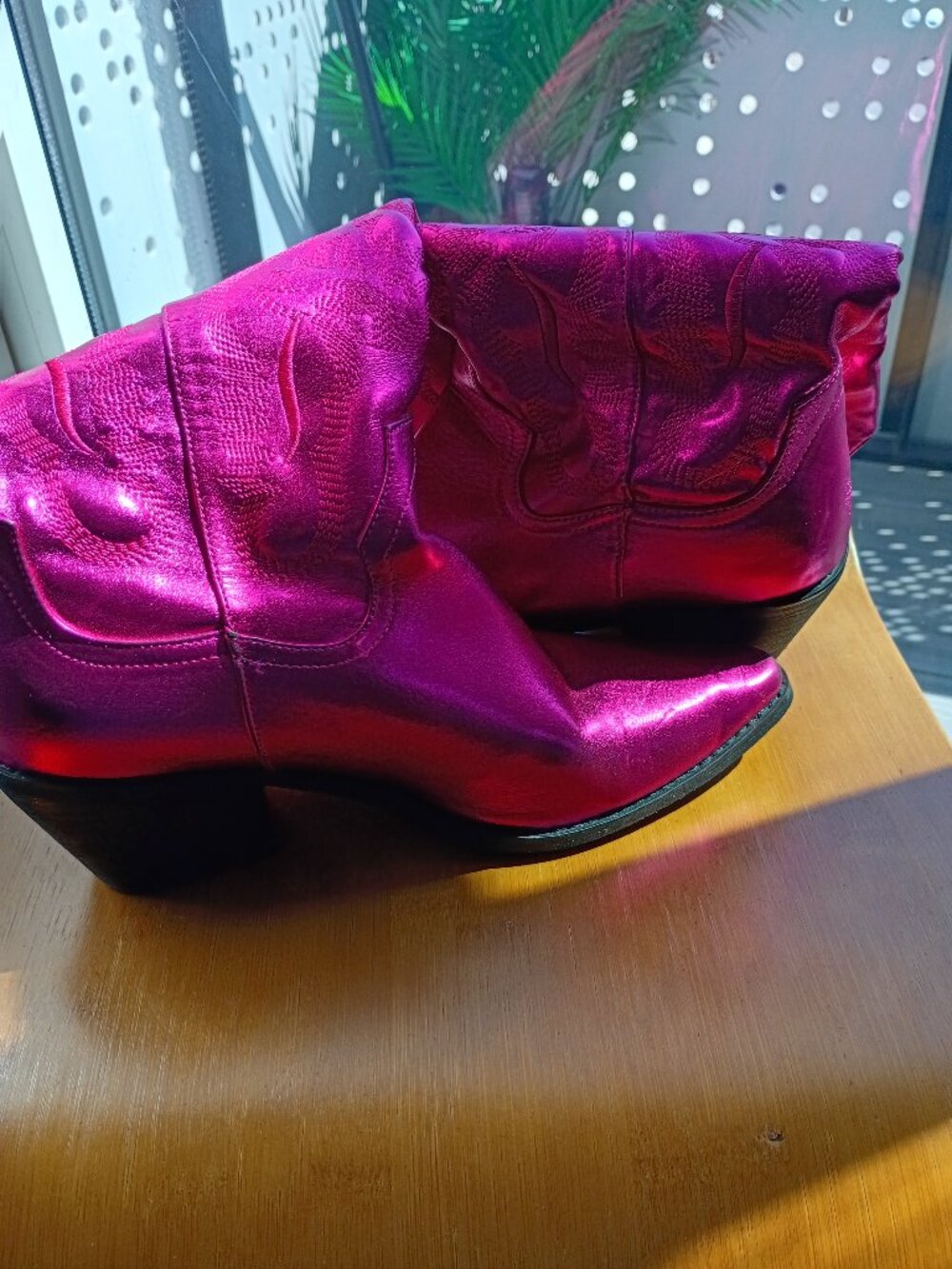 Hot Pink Western Boots Size 38